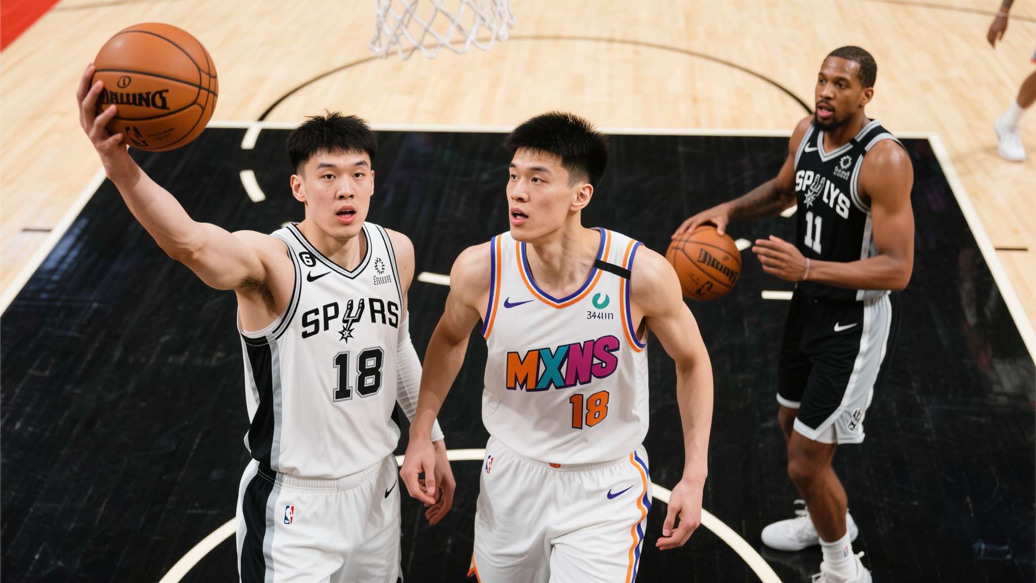 杨瀚森31分8篮板 2024年6月,NBA常规赛一场焦点对决中,中国篮球新星杨瀚森展现强大实力,在混